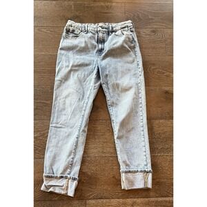 Good American 10/30 Good Classic Cuffed Denim Cuff Jeans Evereve